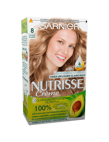 coloração nutrisse 8.0 louro claro